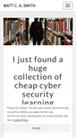 Mobile Screenshot of mattcasmith.net